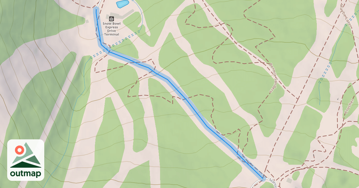 Map of Snow Bowl Alley