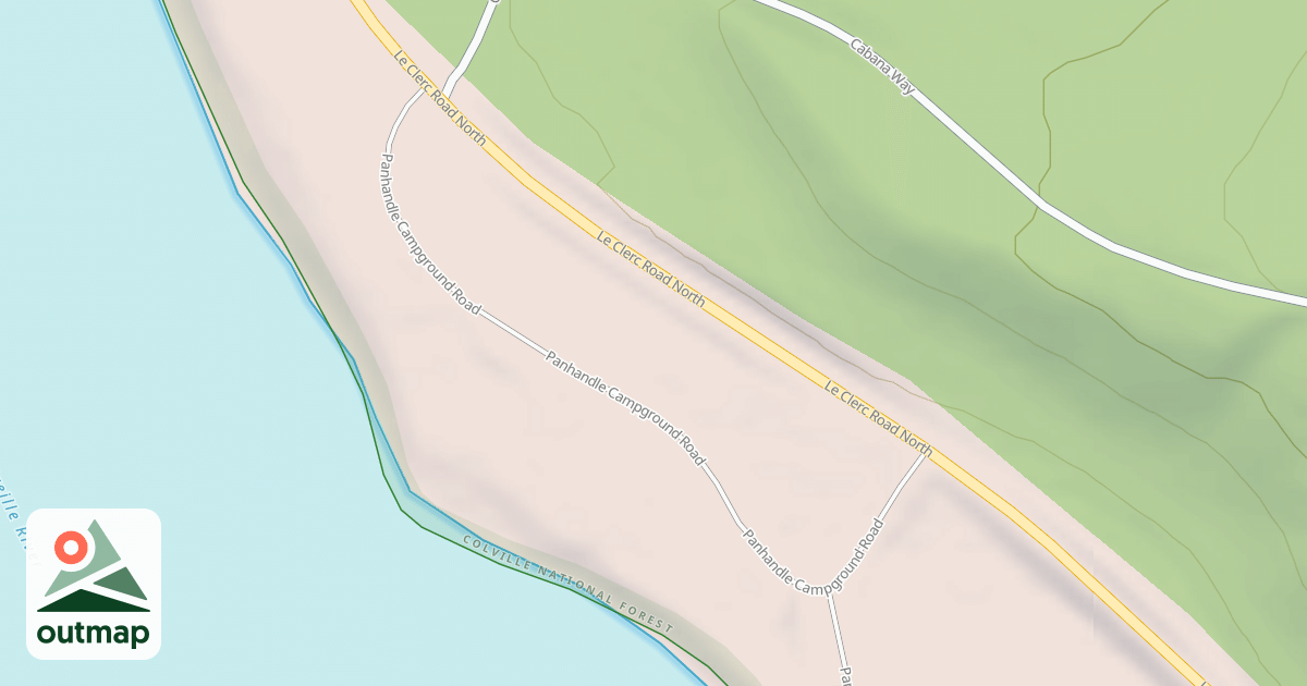 Map of PANHANDLE CAMPGROUND