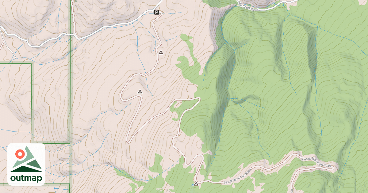 Map of BASALT MOUNTAIN