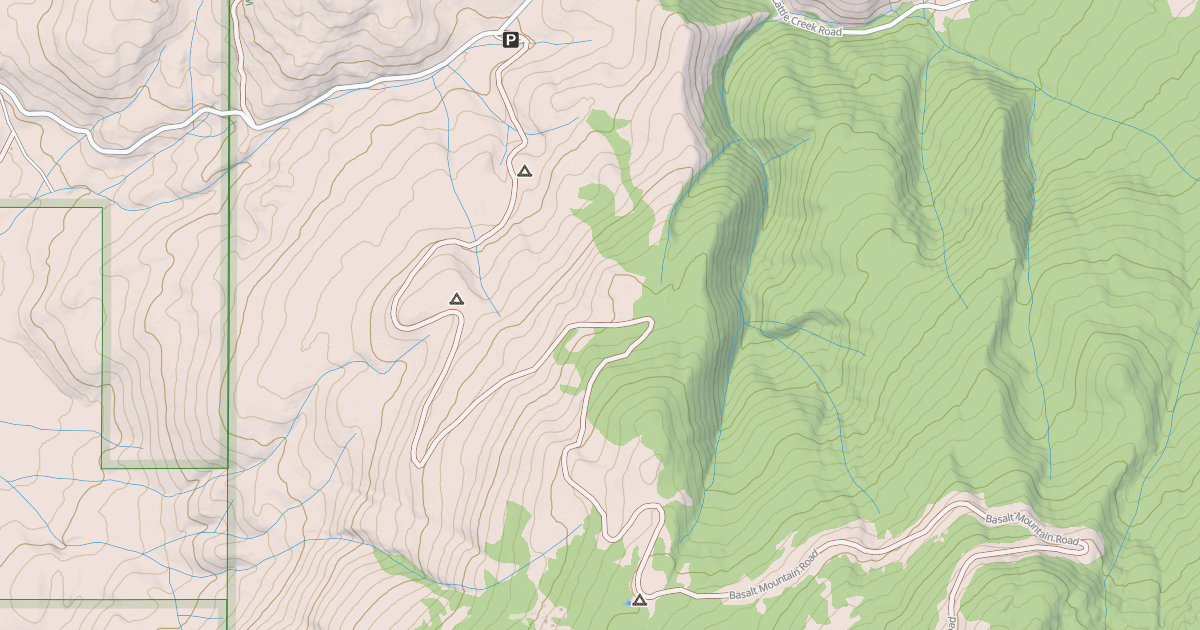 Map preview of BASALT MOUNTAIN