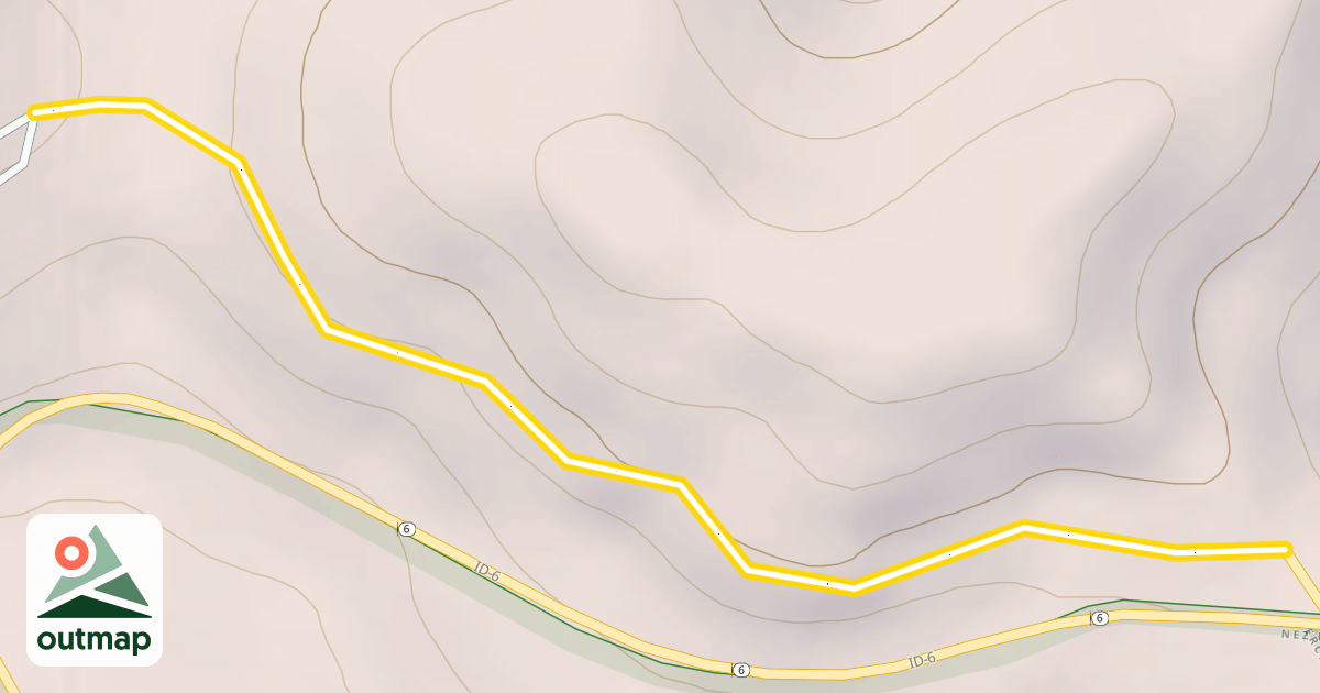 Map of National Forest Development Road 377