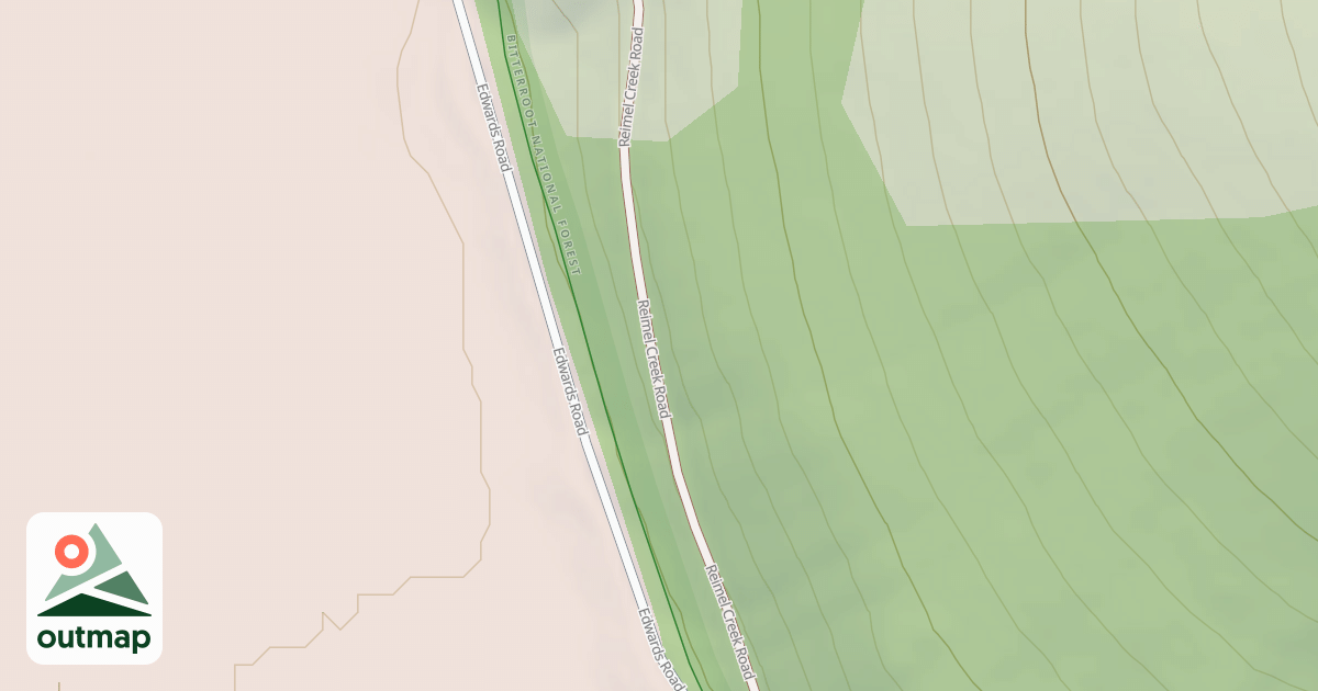 Map of (FDR) REIMEL CREEK
