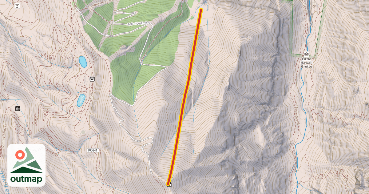 Map of Plunge Lift