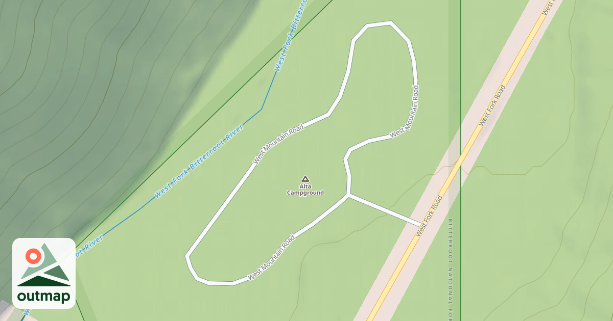 Map of (FDR) ALTA CAMPGROUND
