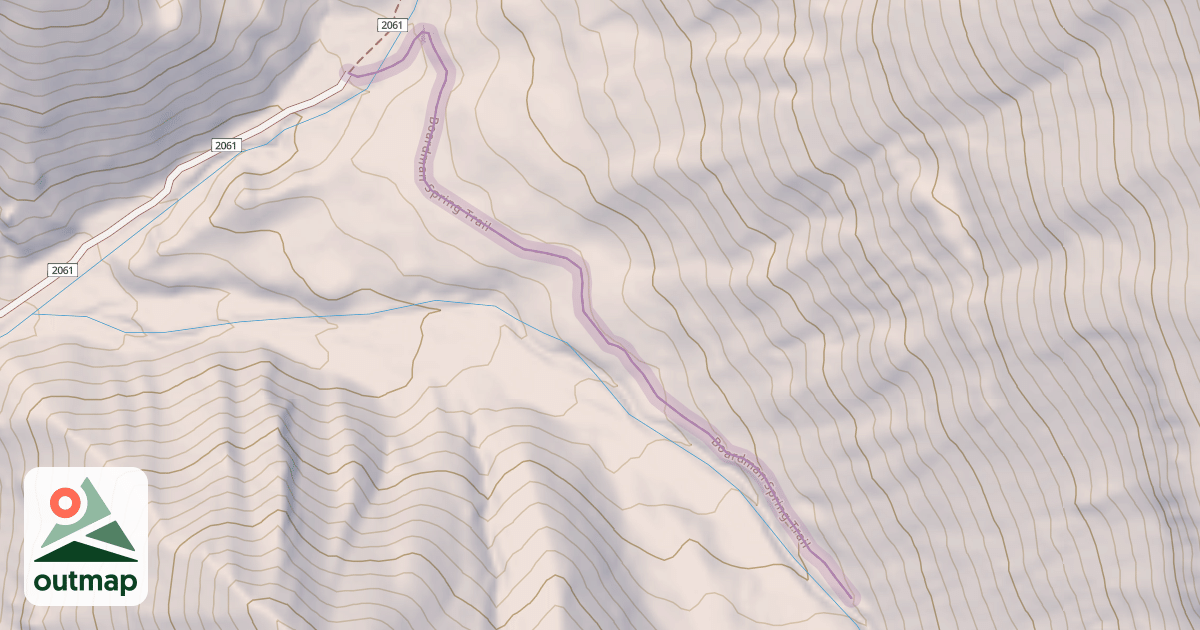 Map of Boardman Spring Trail