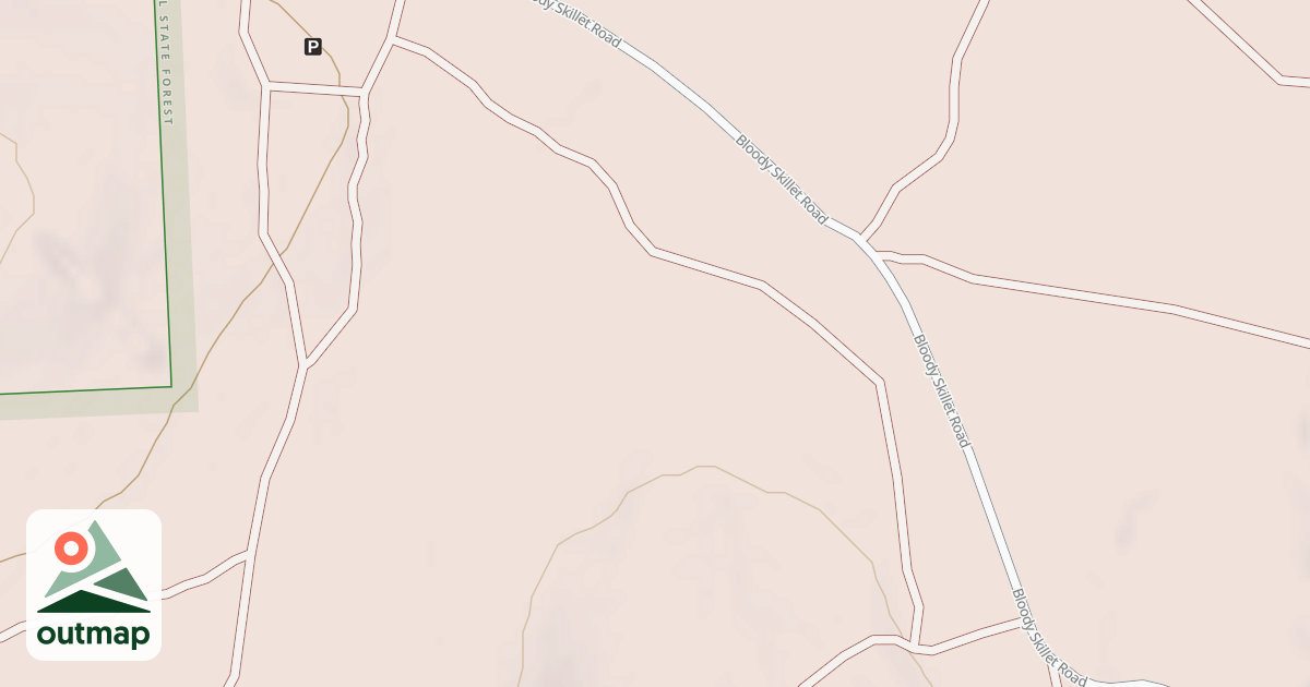 Map of Bloody Skillet ATV Trail