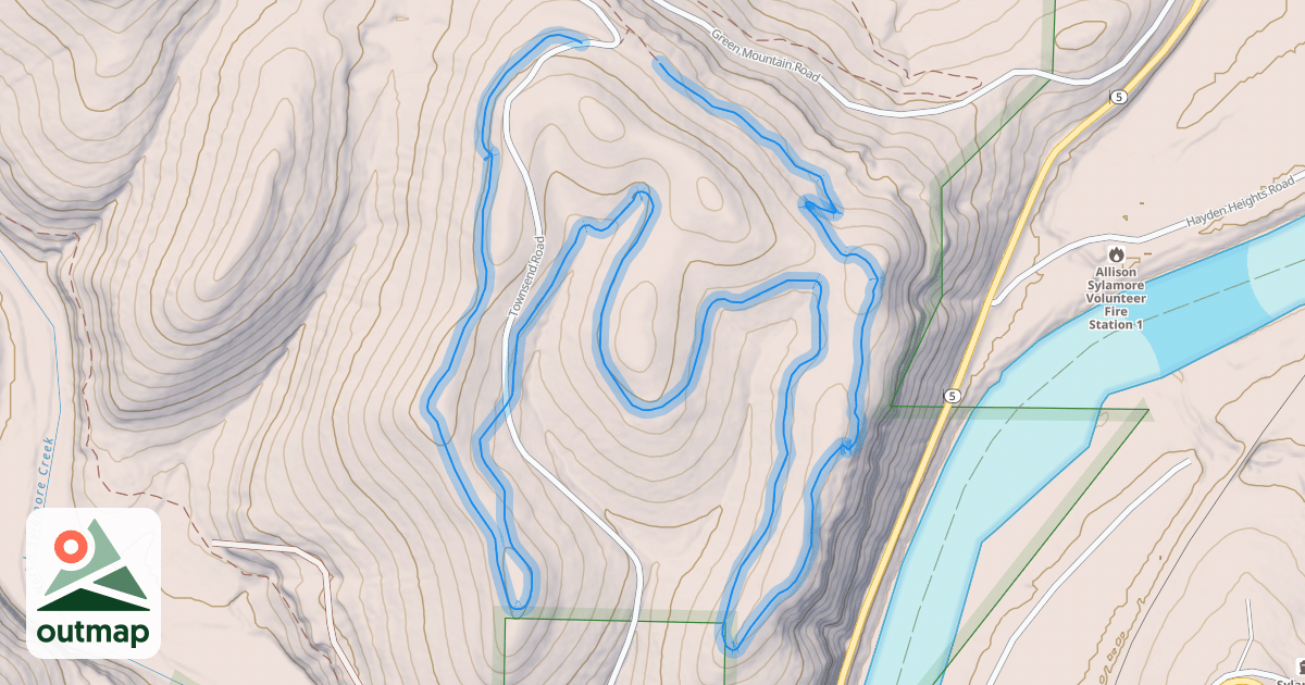 Map of White River Bluff Loop