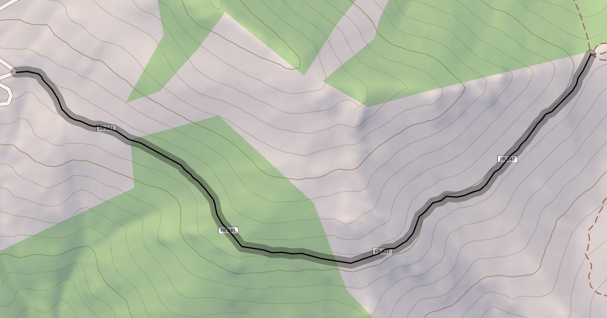 Map preview of Twin Saddles Single Track Trail