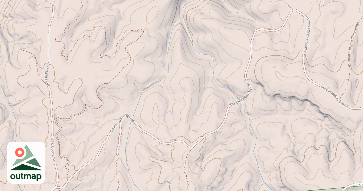 Map of Duncan Hollow Bypass