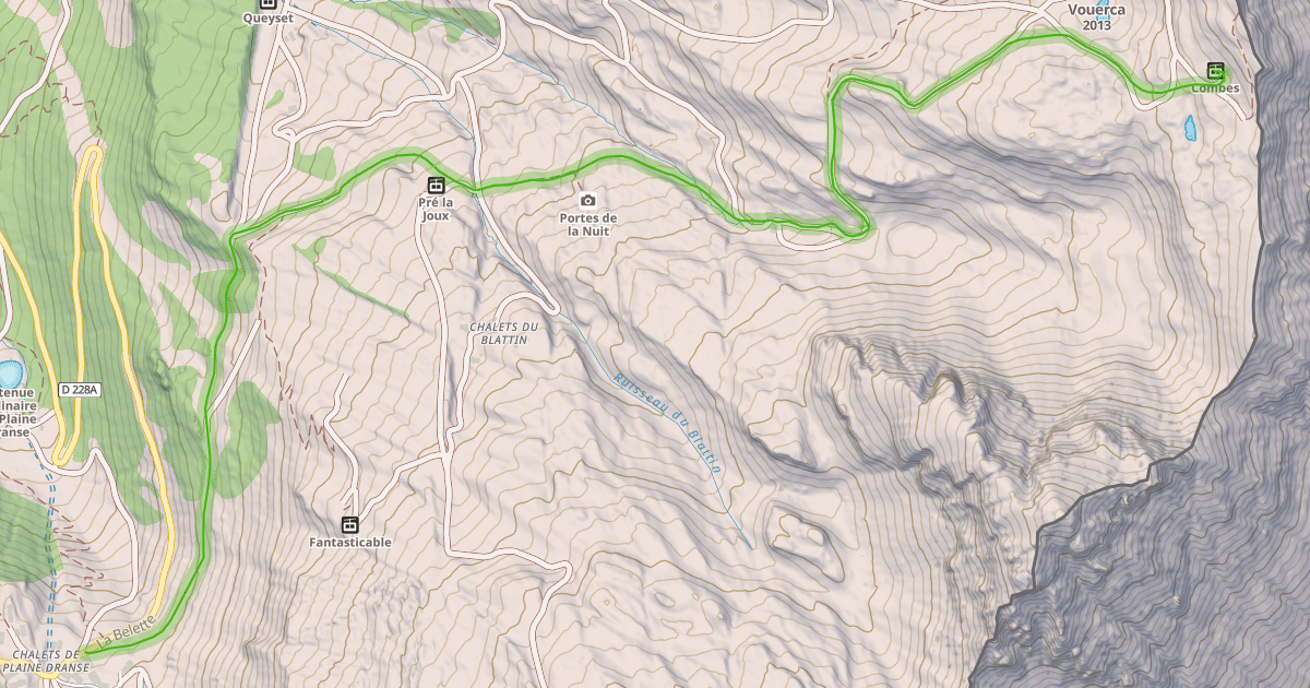 Map preview of L'Itinéraire