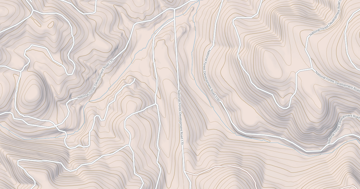 Map preview of USFS National Forest System Roads {C77BE651-E27D-4FBD-A0F4-7FA075C78EDF}