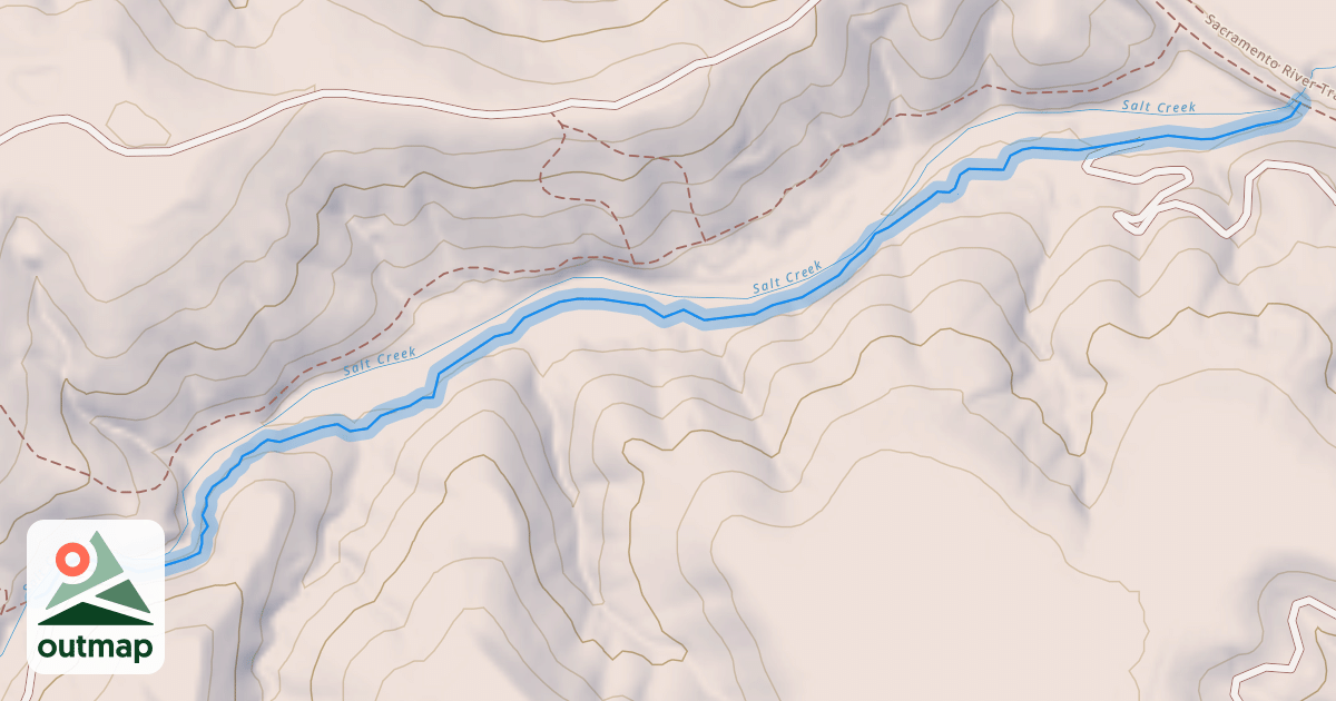 Map of Salt Creek Trail