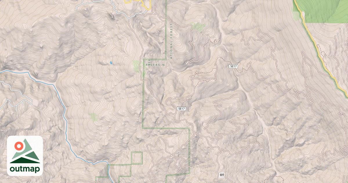 Map of PILOT RIDGE