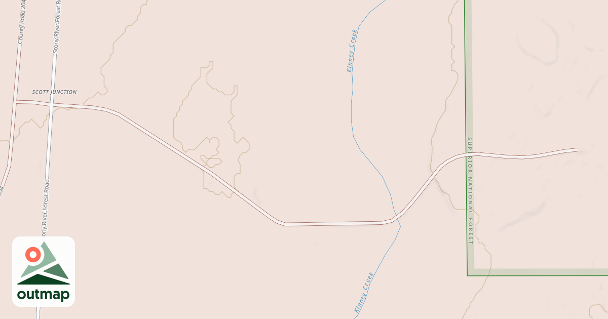Map of KINNEY CREEK