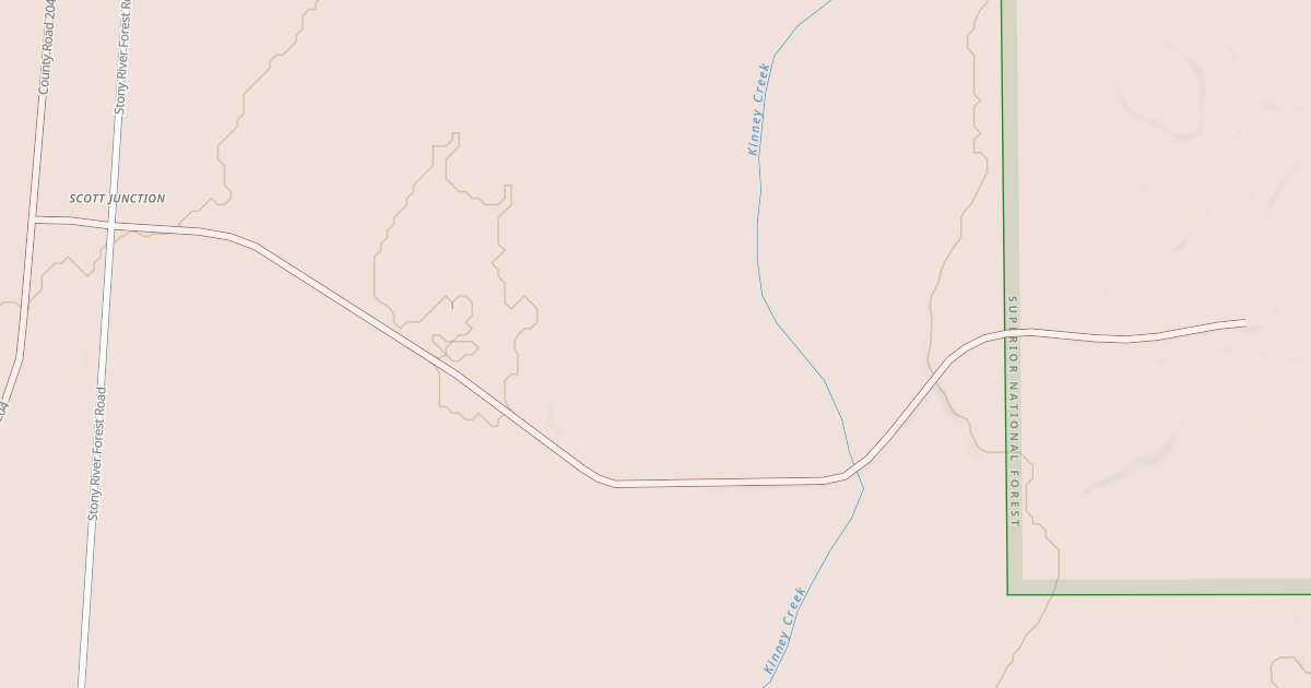 Map preview of KINNEY CREEK