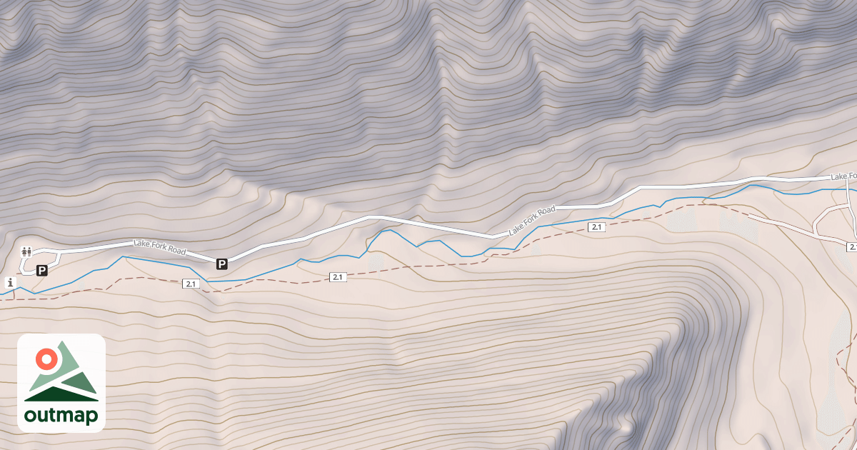 Map of LAKE FORK