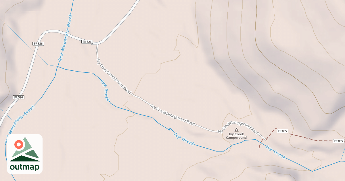 Map of IVY CR CG