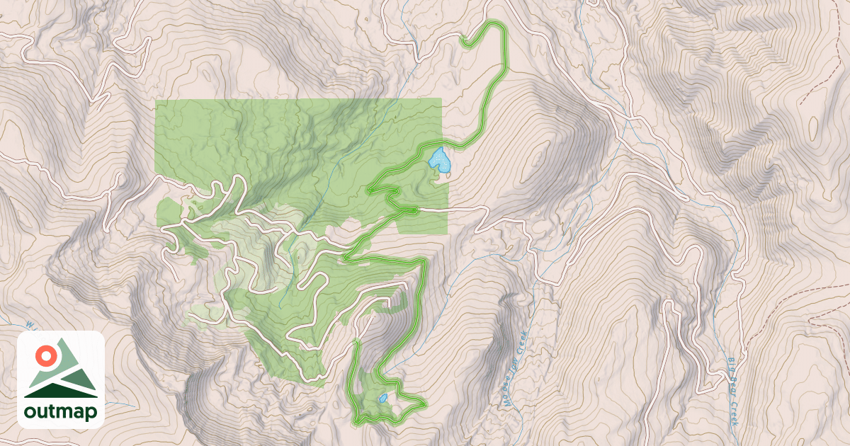 Map of Big Bear Lake Road