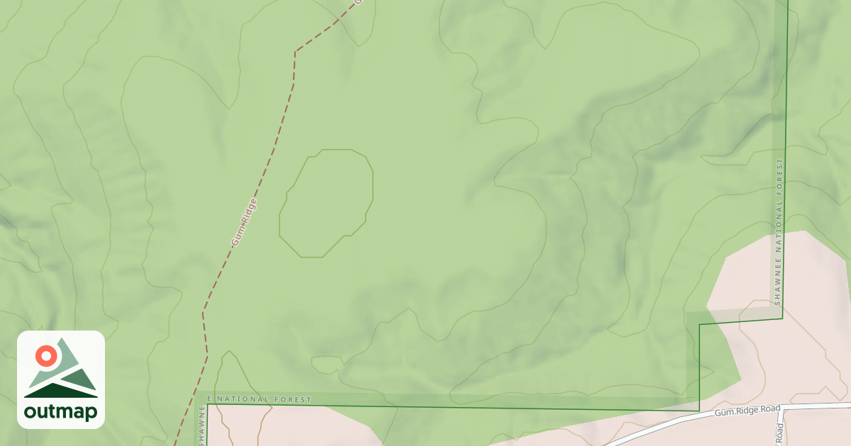Map of GUM RIDGE WEST