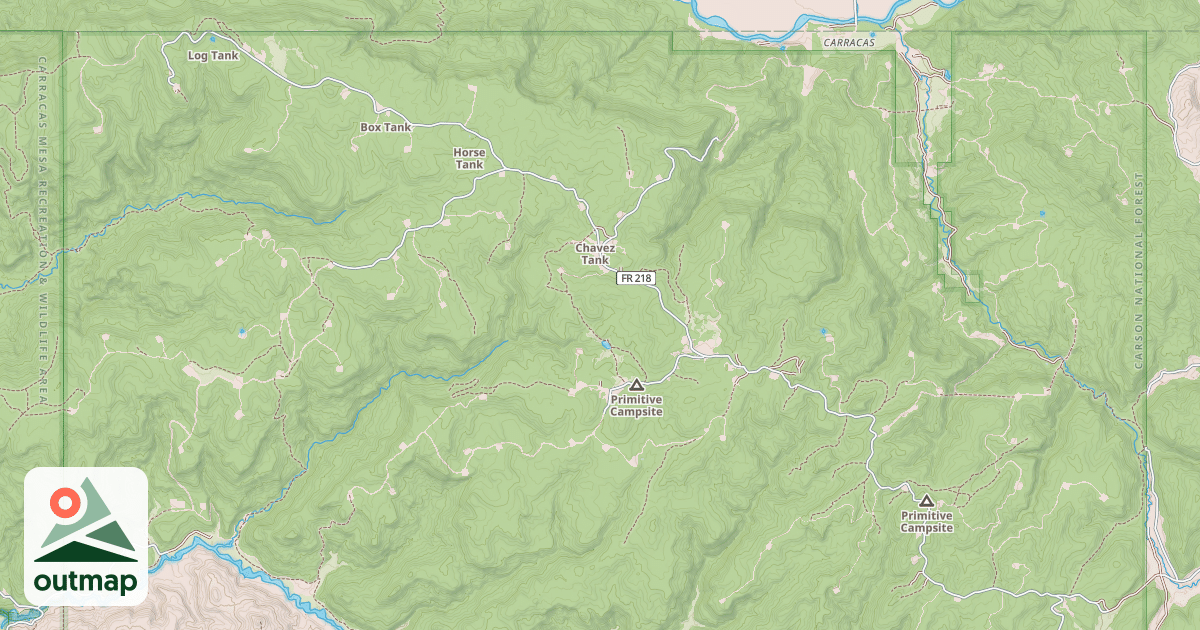 Map of CARRACAS MESA