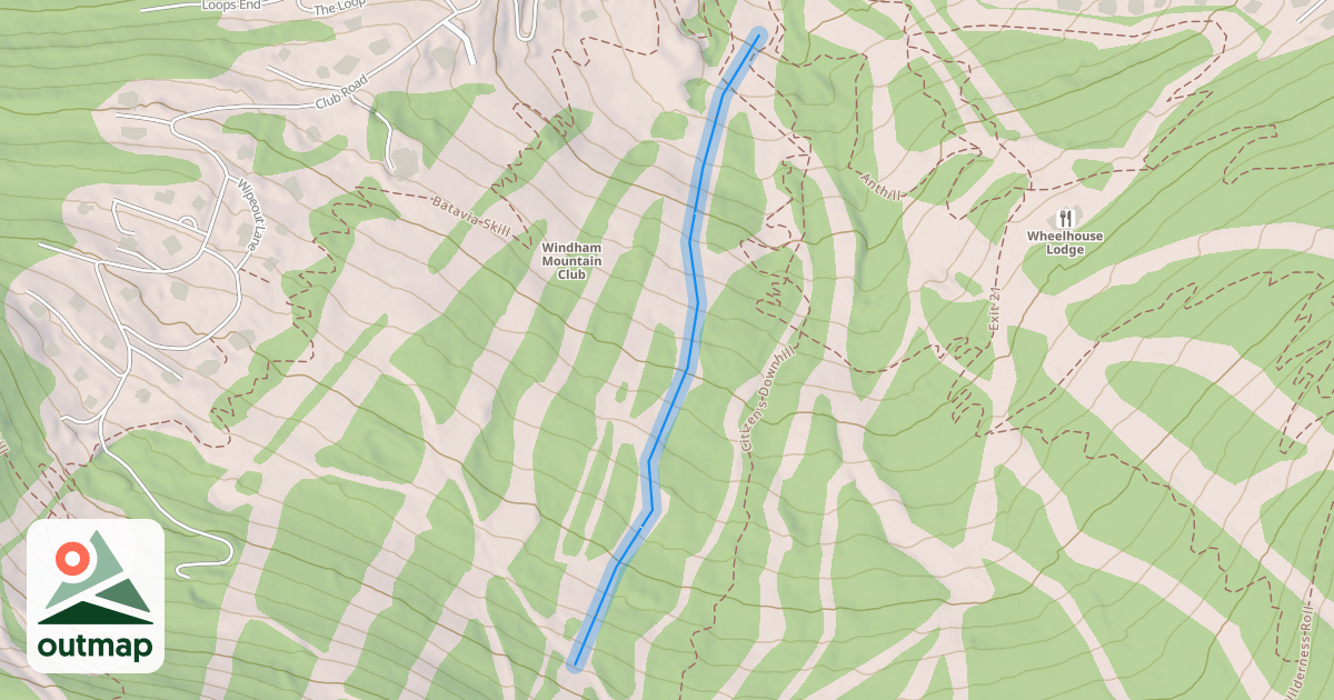Map of Lower Whistler