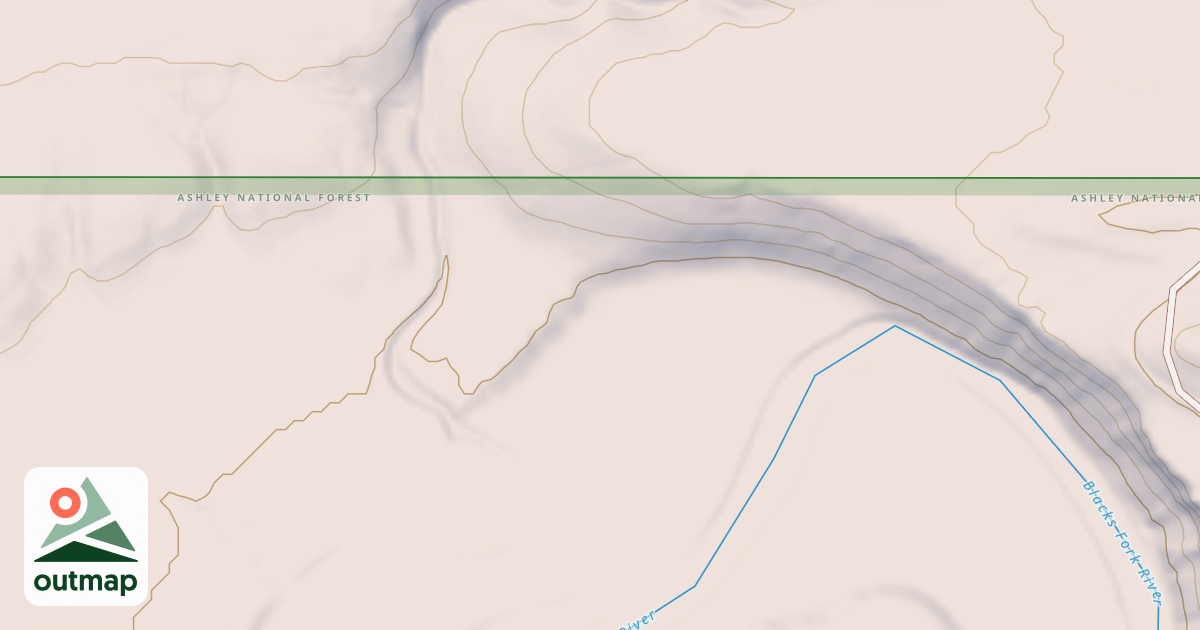 Map of BLACKS FORK DISPERSED K