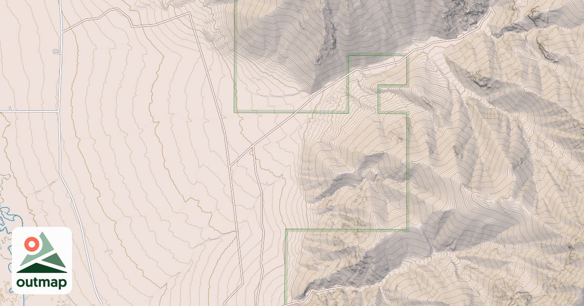 Map of RAMSHORN CANYON