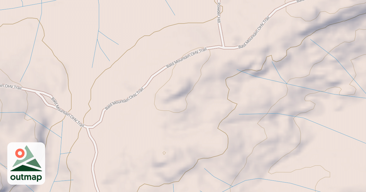 Map of Bald Mountain T17