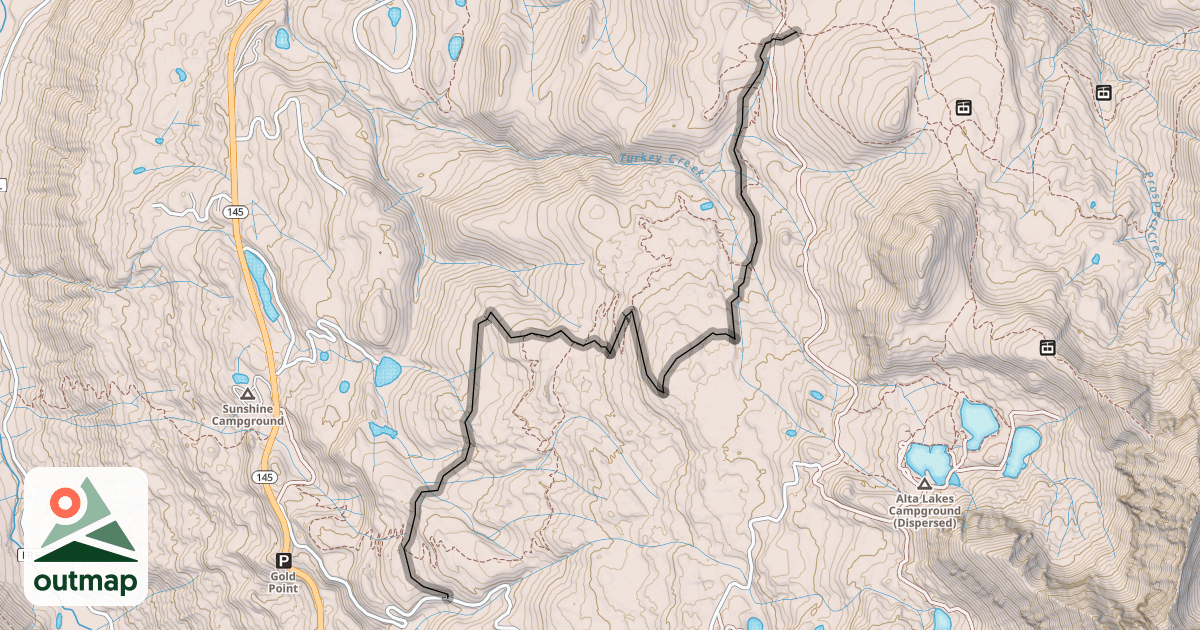 Map of Turkey Creek