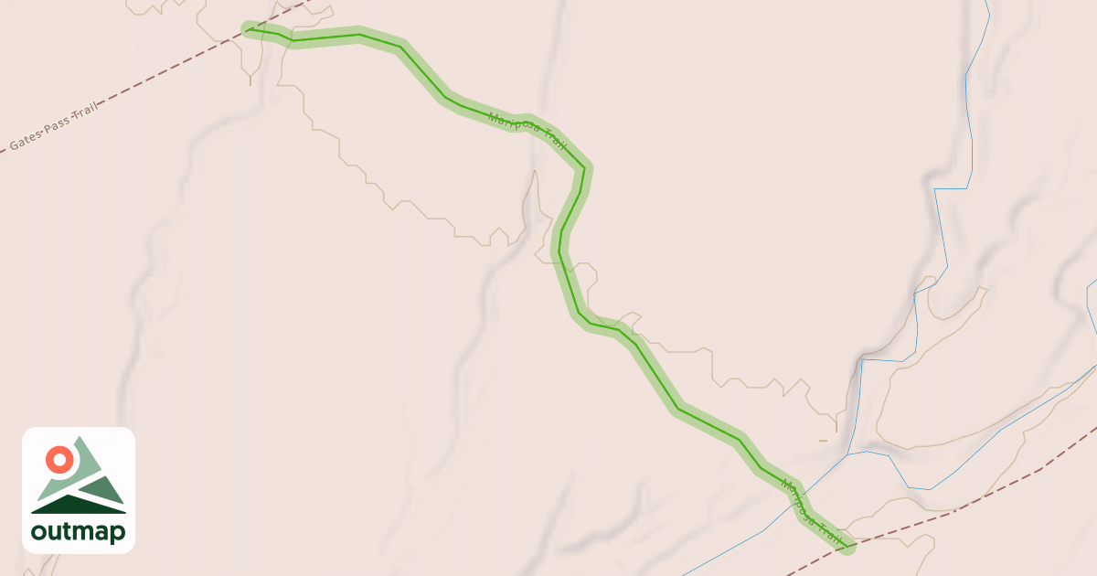 Map of Mariposa Trail