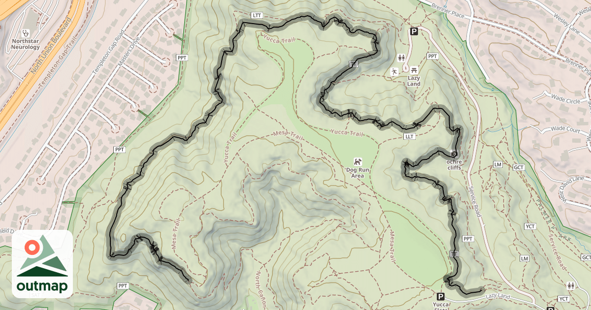 Map of Templeton Trail