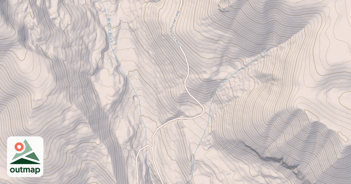 Map of BEAR LAKE DISPERSED A
