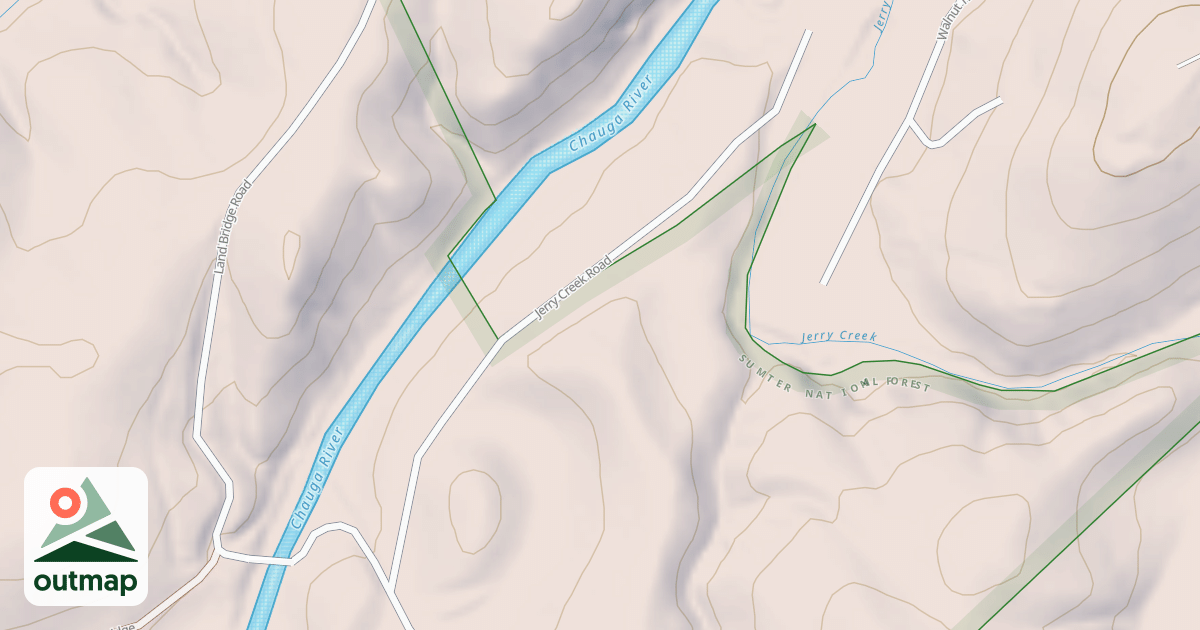 Map of JERRY CREEK