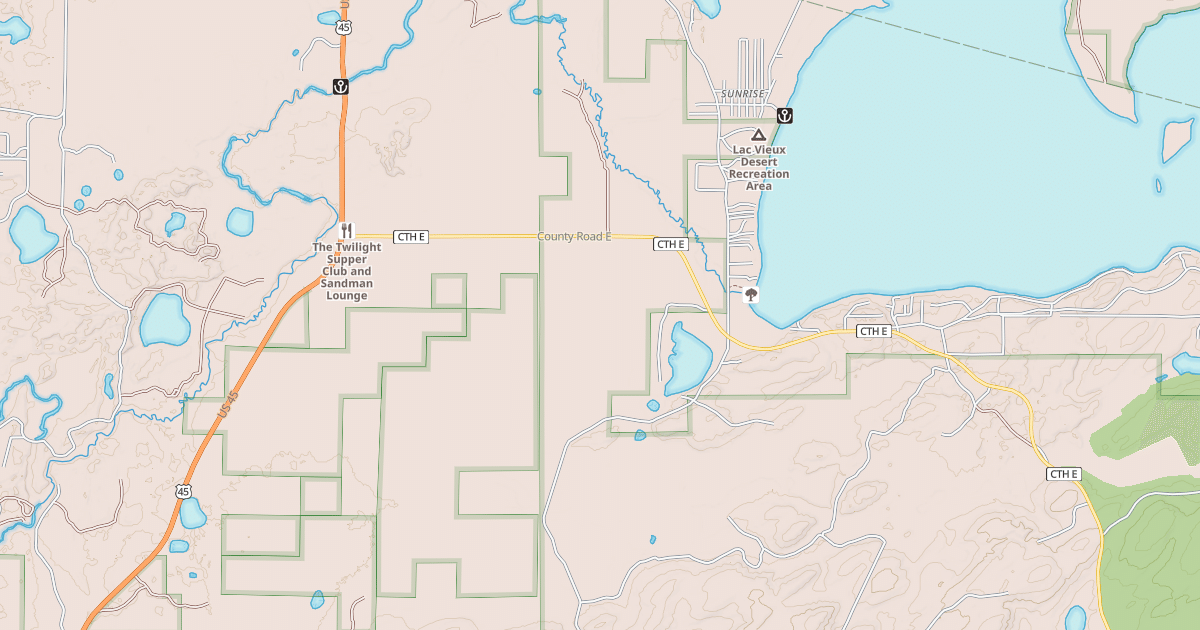 Map preview of Vilas County Snowmobile