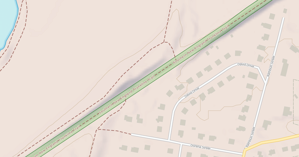 Map preview of Southern New England Trunkline Trail