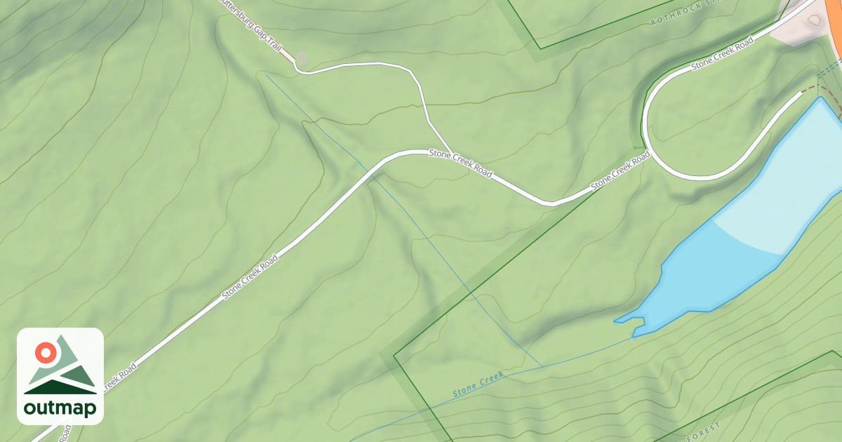 Map of Rothrock State Forest Seven Mountains Snowmobile Trails