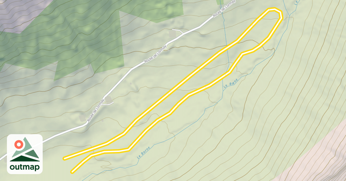 Map of La bornandine