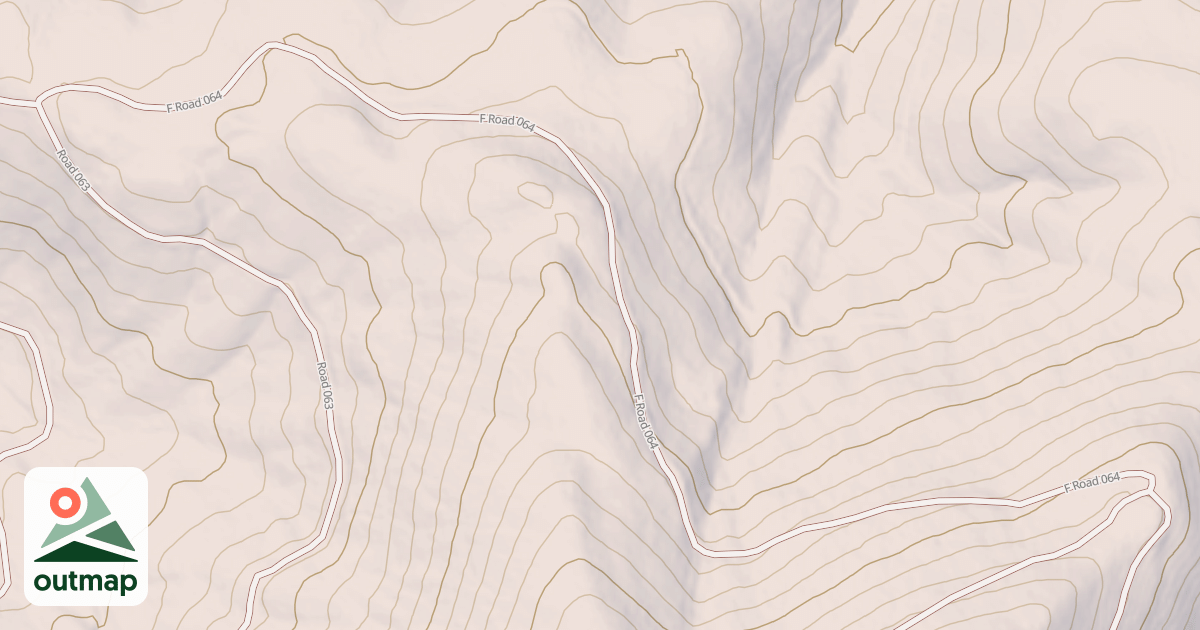 Map of BRUSH MOUNTAIN