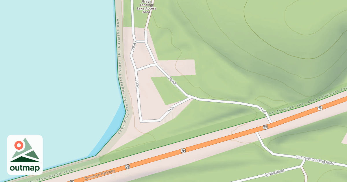 Map of GRAY'S LANDING ROAD