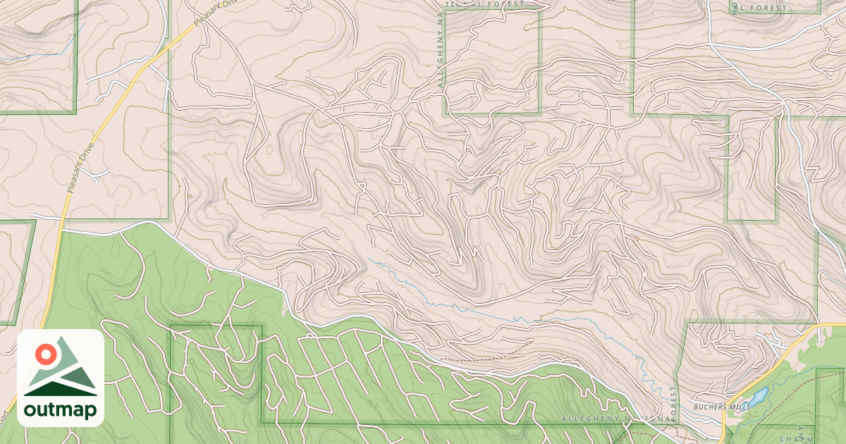 Map of ROCKY GAP ATV LOOP A