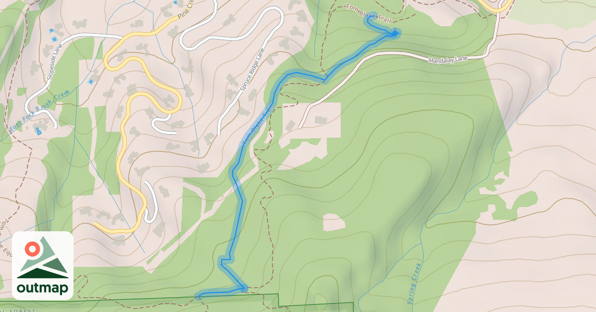Map of Tom Blake Trail