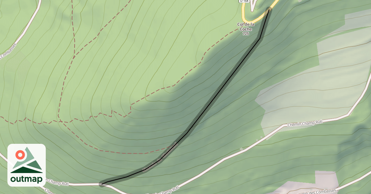 Map of Chemin du Chatelard