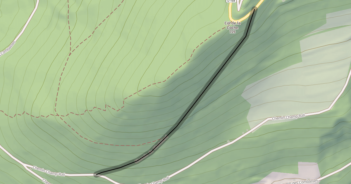 Map preview of Chemin du Chatelard