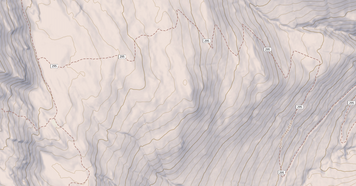 Map preview of Doris Creek