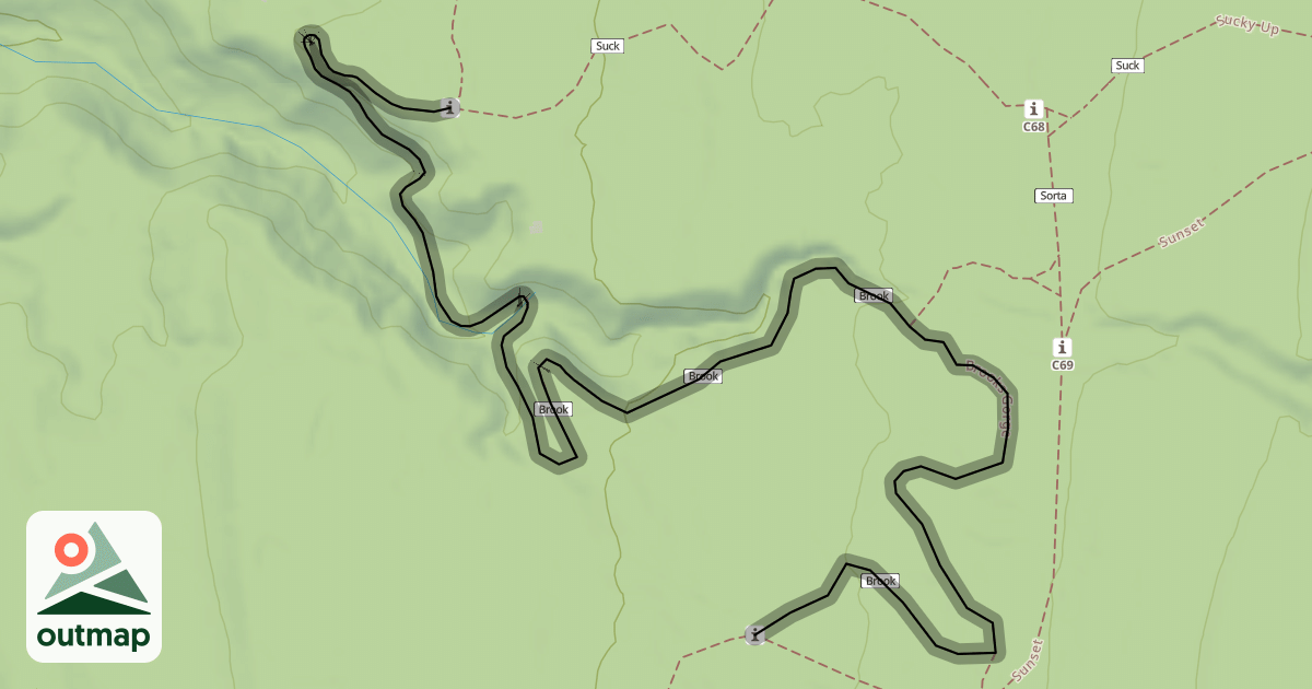 Map of Brooks Gorge
