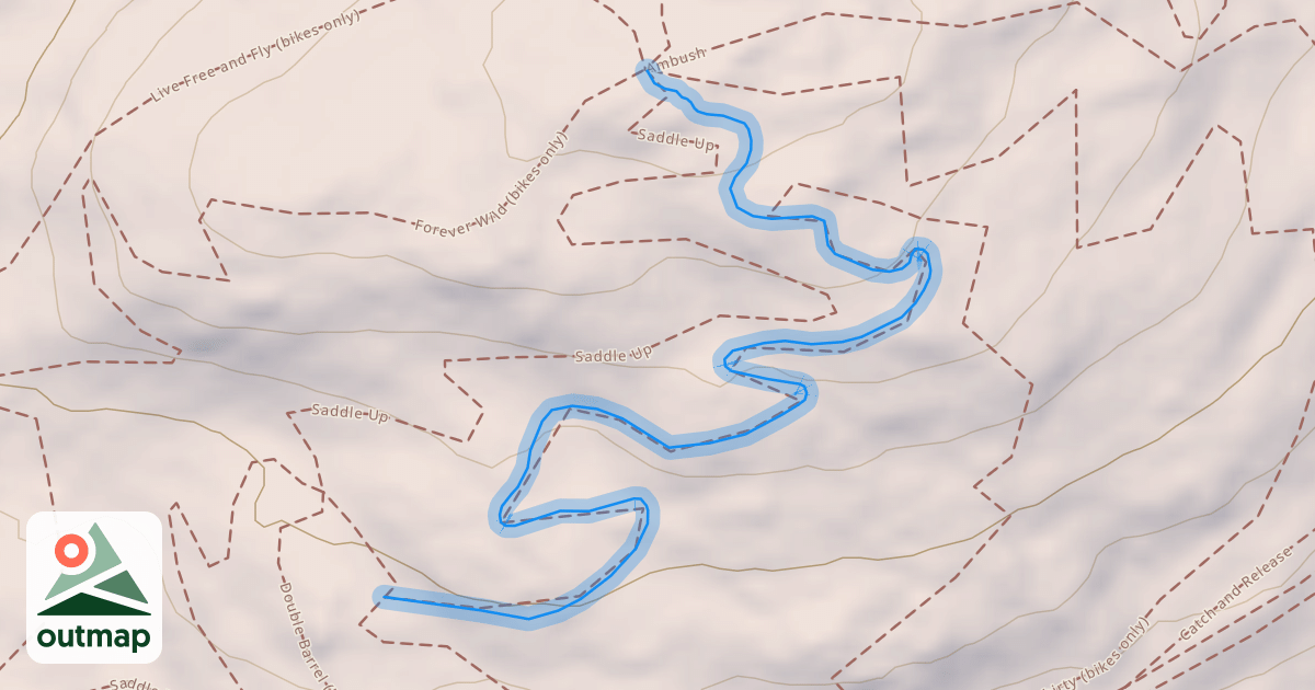 Map of Upper Eagle Eye (bikes only)