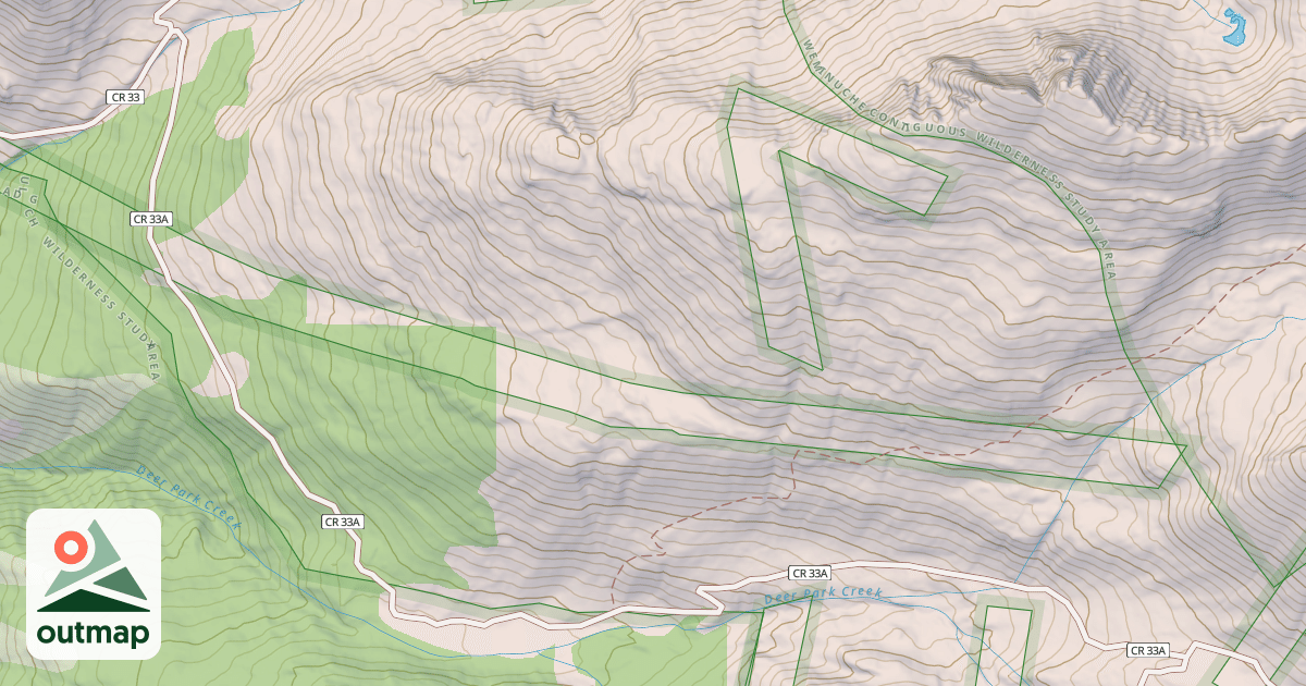 Map of County Road 33a