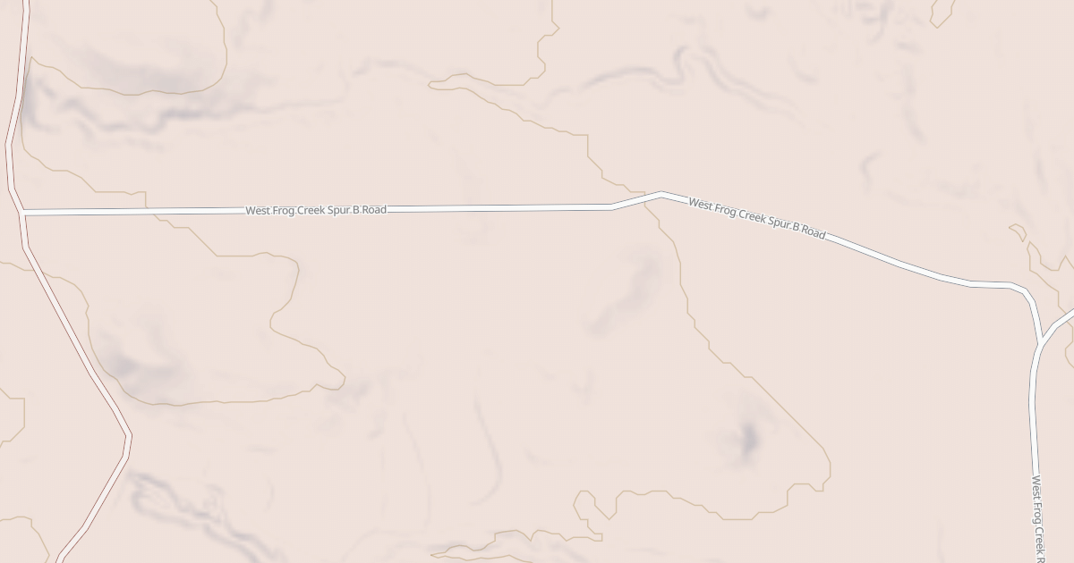 Map preview of WEST FROG CR SPUR B