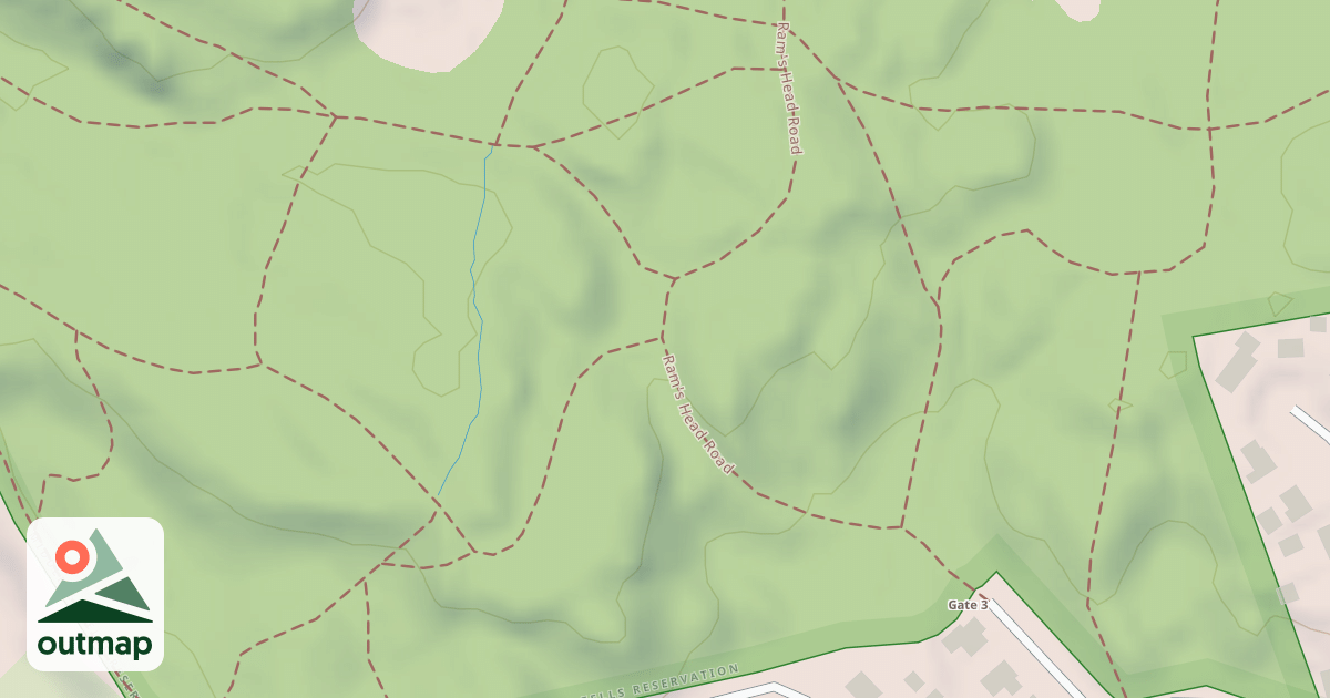Map of Rams Head Road