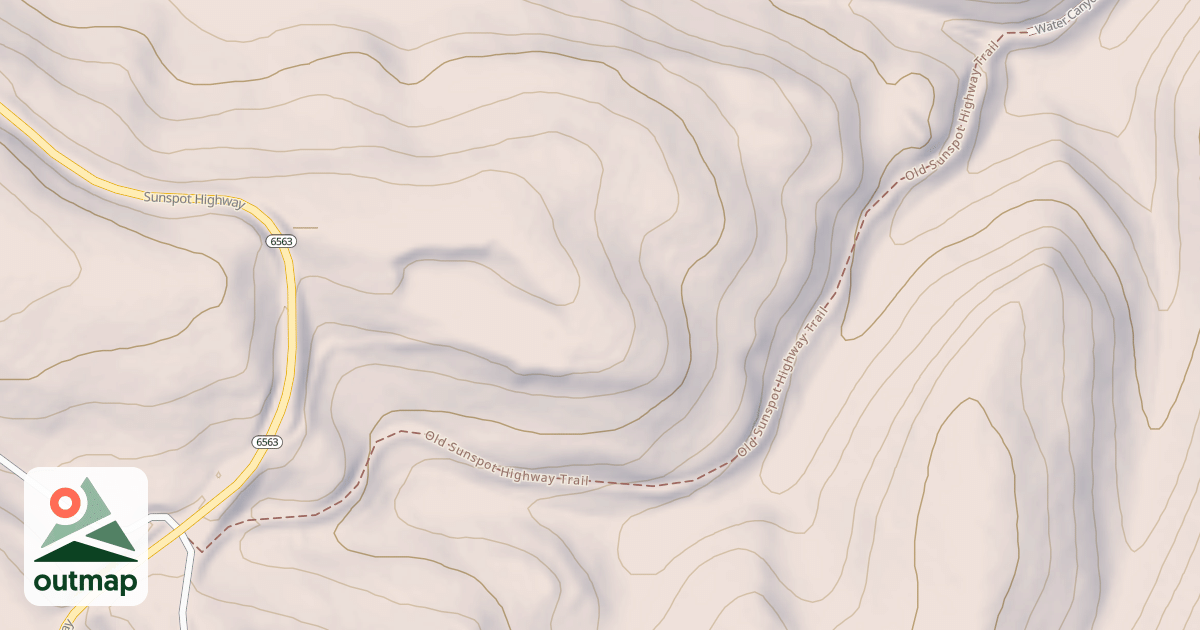 Map of OLD SUNSPOT HWY TRAIL